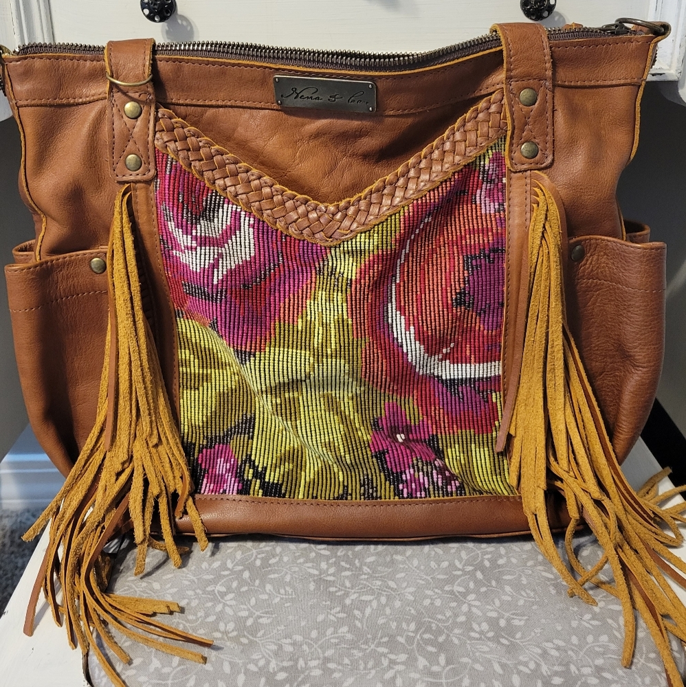 Nena & Co MTPB cafe fringe bag